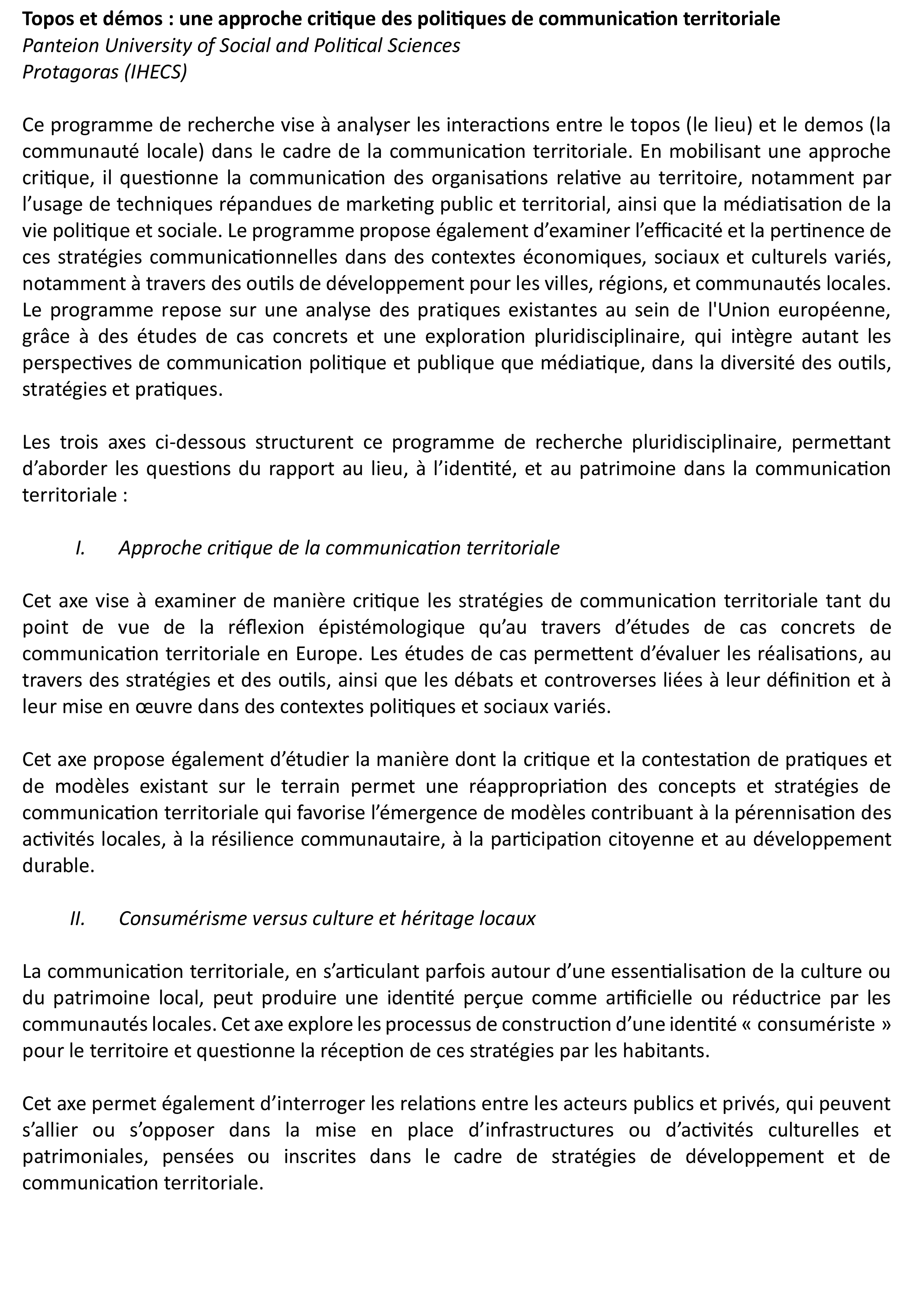 Topos et demos 2